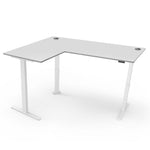Yo-Yo DESK PRO 3 Triple Motor L-Shape Height Adjustable Standing Desk - Frame Only / Silver / No Desktop