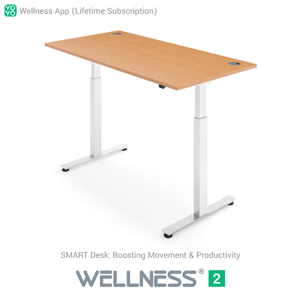 Yo-Yo DESK WELLNESS 2 Dual Motor SMART Standing Desk with Wellness APP