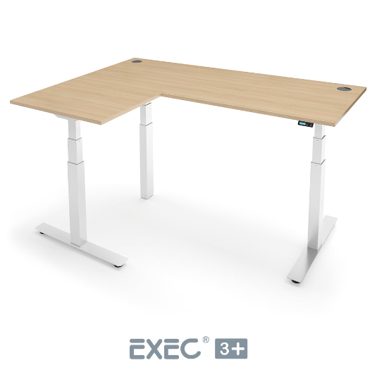 Yo-Yo DESK EXEC 3+ Triple Motor L-Shaped Height Adjustable Standing Desk