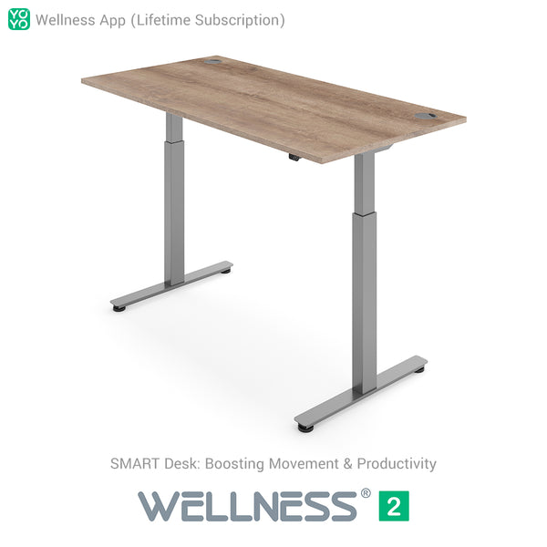 Yo-Yo DESK WELLNESS 2 Dual Motor SMART Standing Desk with Wellness APP