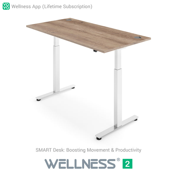 Yo-Yo DESK WELLNESS 2 Dual Motor SMART Standing Desk with Wellness APP
