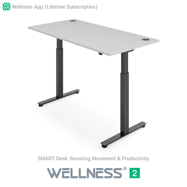Yo-Yo DESK WELLNESS 2 Dual Motor SMART Standing Desk with Wellness APP