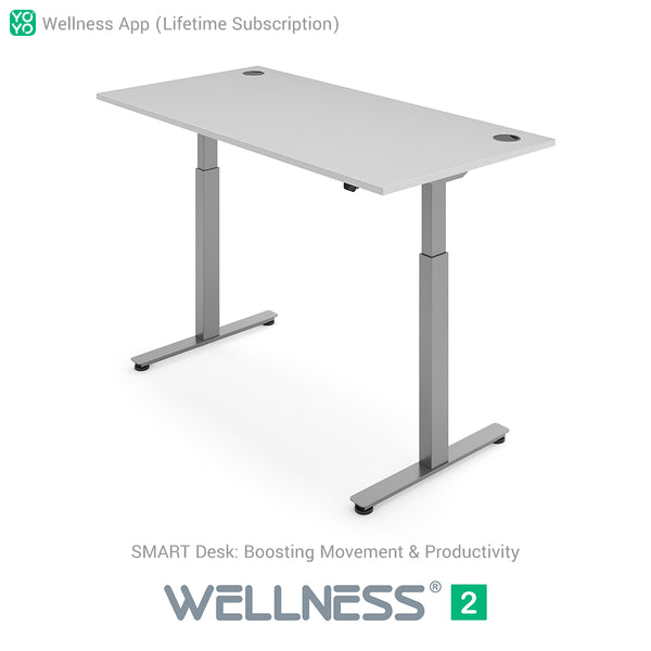 Yo-Yo DESK WELLNESS 2 Dual Motor SMART Standing Desk with Wellness APP