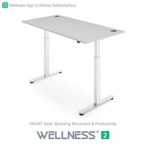 Yo-Yo DESK WELLNESS 2 Dual Motor SMART Standing Desk with Wellness APP