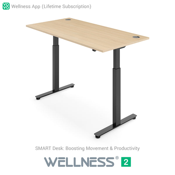 Yo-Yo DESK WELLNESS 2 Dual Motor SMART Standing Desk with Wellness APP