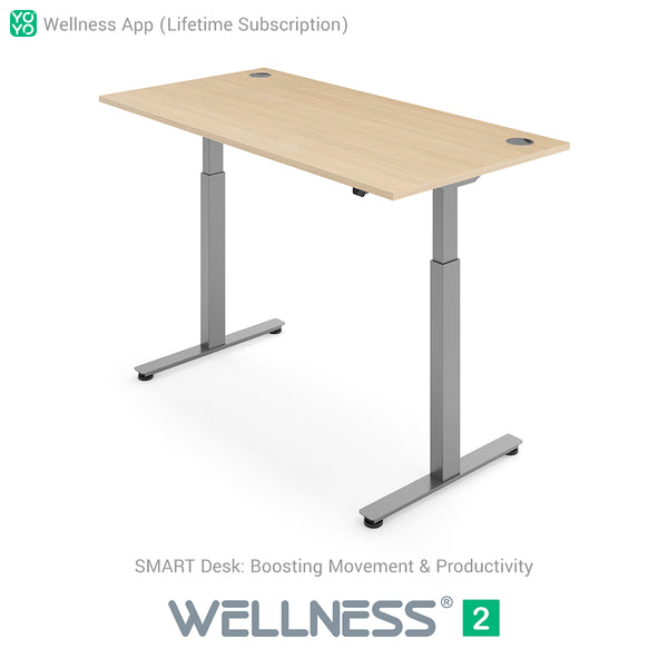 Yo-Yo DESK WELLNESS 2 Dual Motor SMART Standing Desk with Wellness APP