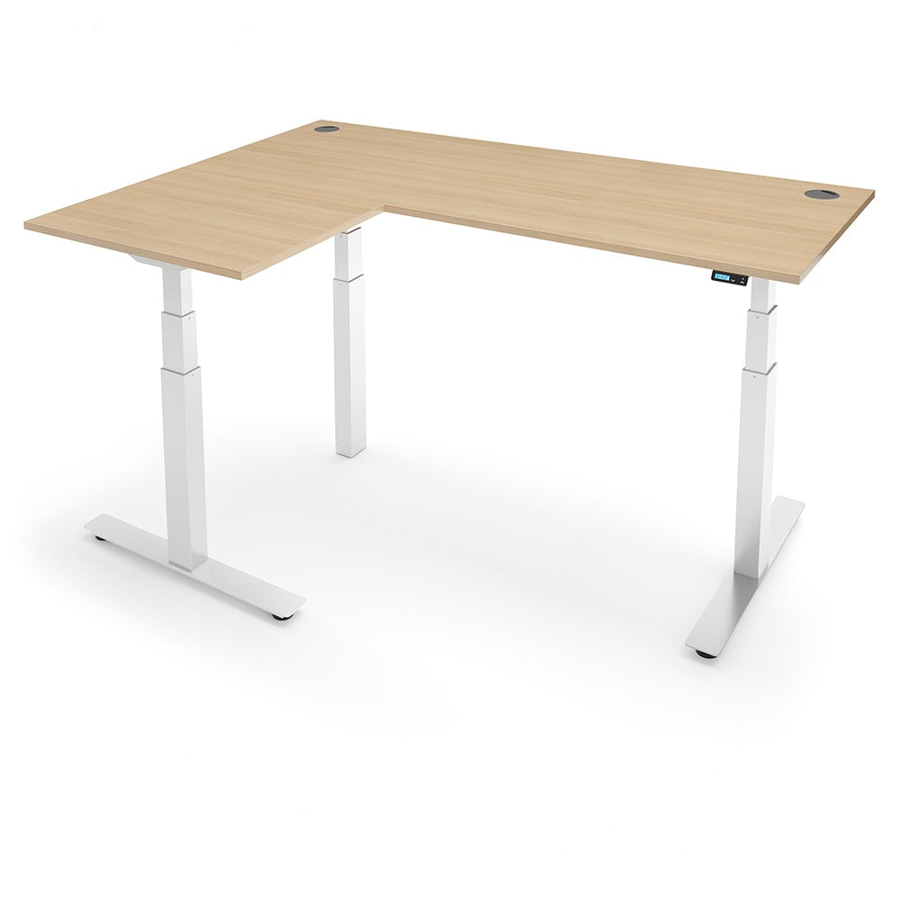 Yo-Yo DESK ALERT 3+  L-Shape SMART Standing Desk with Bluetooth Control