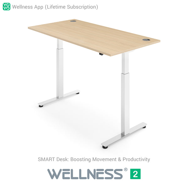 Yo-Yo DESK WELLNESS 2 Dual Motor SMART Standing Desk with Wellness APP
