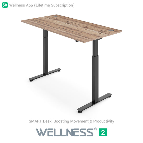 Yo-Yo DESK WELLNESS 2 Dual Motor SMART Standing Desk with Wellness APP