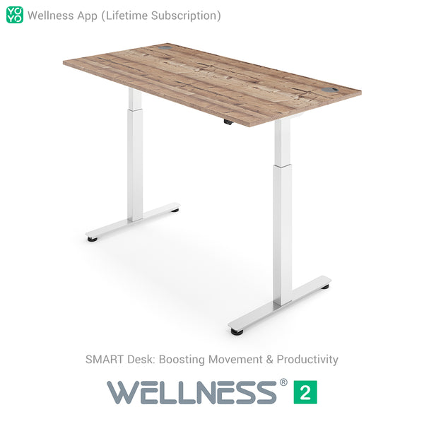 Yo-Yo DESK WELLNESS 2 Dual Motor SMART Standing Desk with Wellness APP