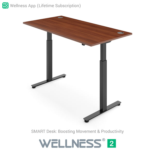 Yo-Yo DESK WELLNESS 2 Dual Motor SMART Standing Desk with Wellness APP