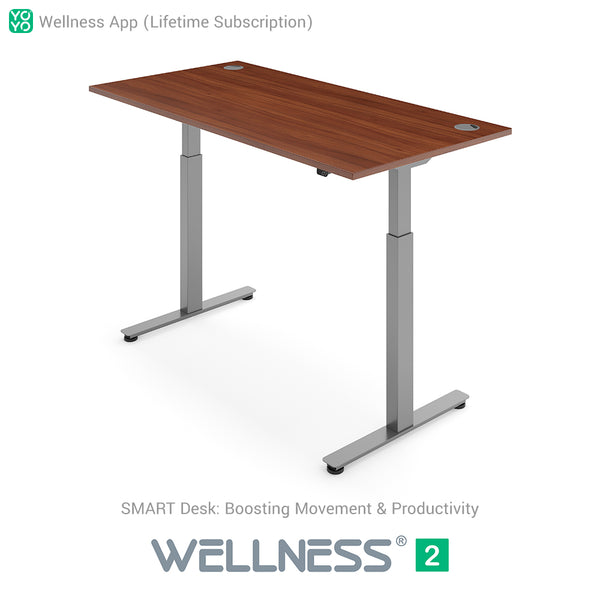 Yo-Yo DESK WELLNESS 2 Dual Motor SMART Standing Desk with Wellness APP