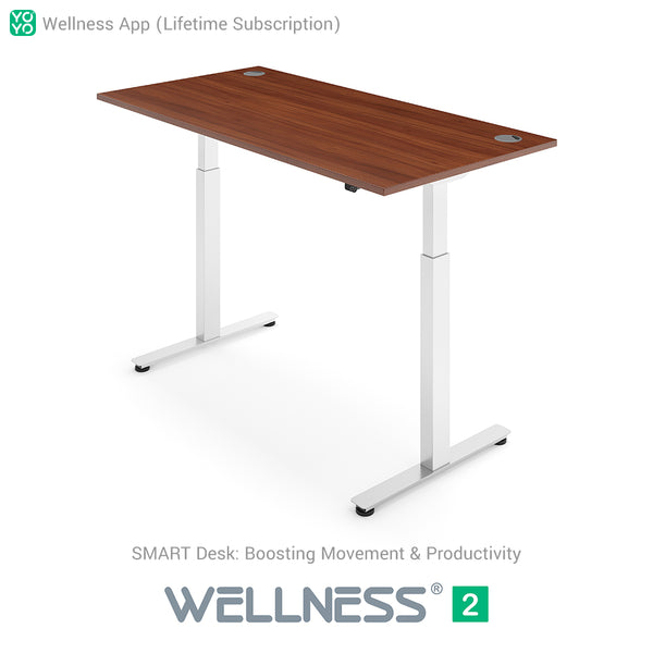 Yo-Yo DESK WELLNESS 2 Dual Motor SMART Standing Desk with Wellness APP