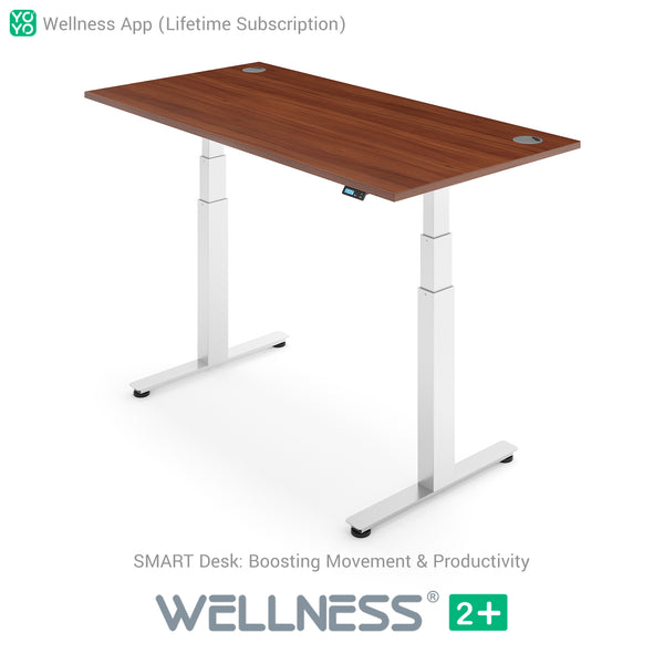 Yo-Yo DESK WELLNESS 2+ Extra Height Standing Desk with Wellness APP