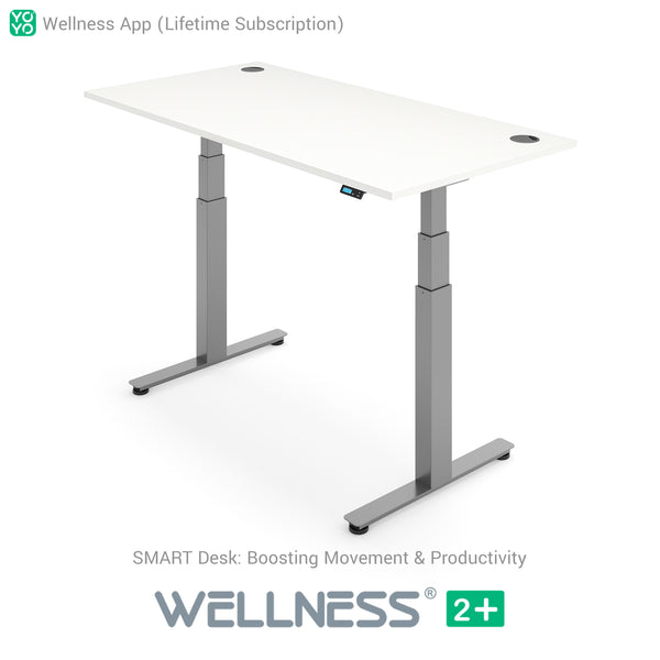 Yo-Yo DESK WELLNESS 2+ Extra Height Standing Desk with Wellness APP