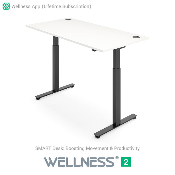 Yo-Yo DESK WELLNESS 2 Dual Motor SMART Standing Desk with Wellness APP
