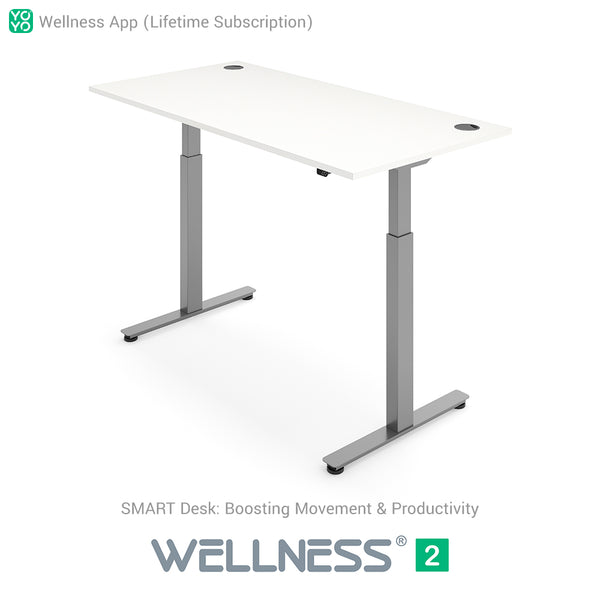 Yo-Yo DESK WELLNESS 2 Dual Motor SMART Standing Desk with Wellness APP