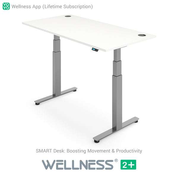 Yo-Yo DESK WELLNESS 2+ Extra Height Standing Desk with Wellness APP