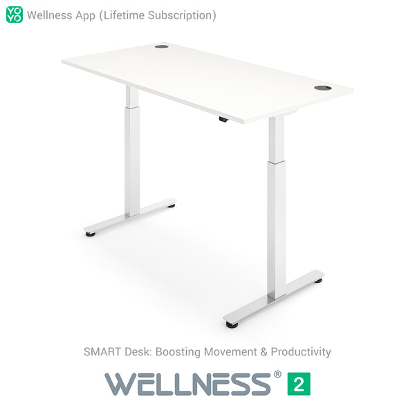 Yo-Yo DESK WELLNESS 2 Dual Motor SMART Standing Desk with Wellness APP