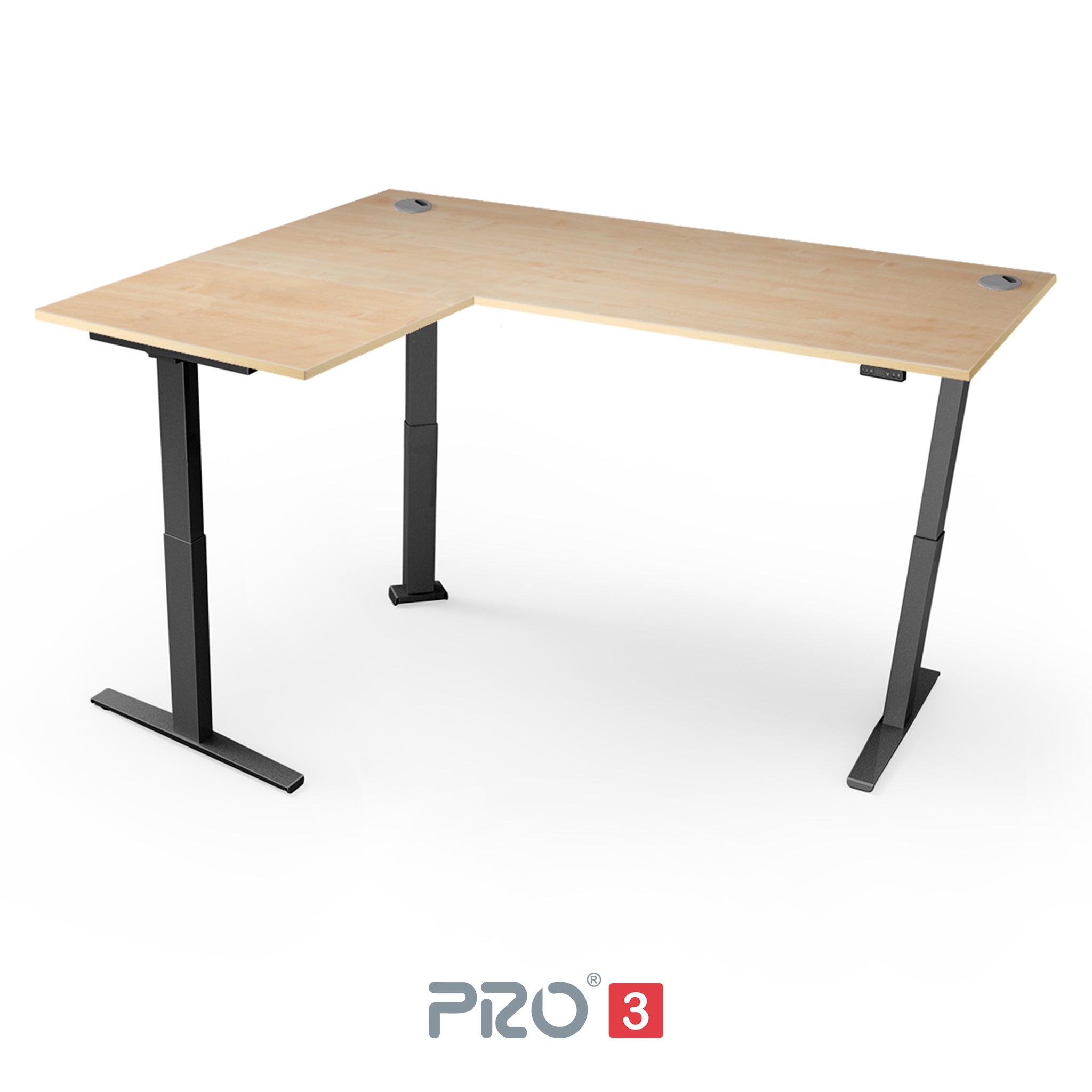 Yo-Yo DESK PRO 3 Triple Motor L-Shape Height Adjustable Standing Desk