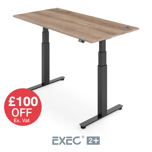 Yo-Yo DESK EXEC 2+ Dual Motor Extra Height Adjustable Standing Desk