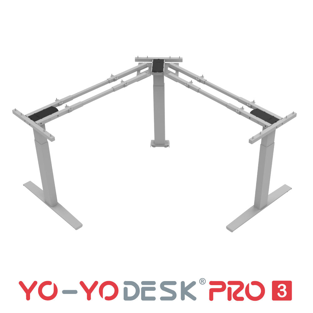 Yo-Yo DESK PRO 3 Triple Motor L-Shape Height Adjustable Standing Desk