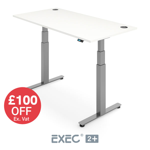 Yo-Yo DESK EXEC 2+ Dual Motor Extra Height Adjustable Standing Desk