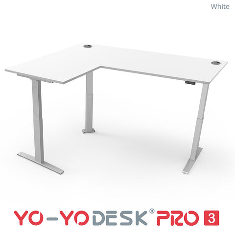 Yo-Yo DESK PRO 3 Triple Motor L-Shape Height Adjustable Standing Desk